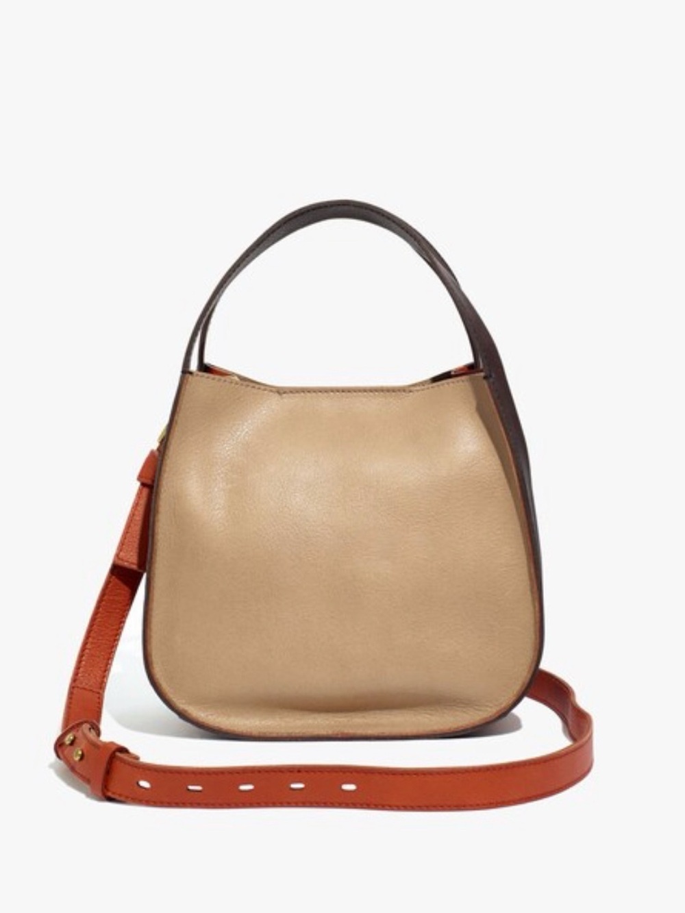 Madewell The Sydney Leather Top-Handle Crossbody Bag Purse Colorblock Western